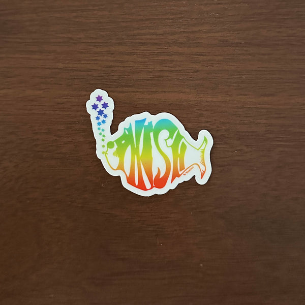 Classic Rainbow Phish Israel Sticker